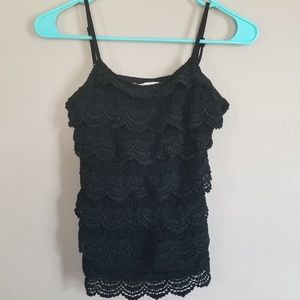 Umgee Crochet Layered Cami